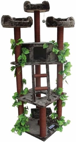 Best Cat Tree That Looks Like A Cat Tree - Kitty Mansions Redwood Cat Tree