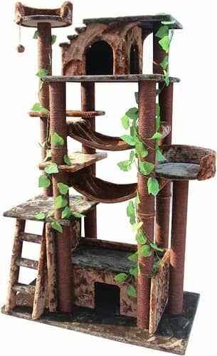 Best Cat Tree That Looks Like A Cat Tree - Kitty Mansions 78 Inch Cat Tree