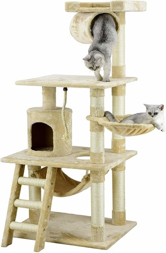 Cheap Cat Trees For Large Cats - Go Pet Club 62-Inch Cat Tree