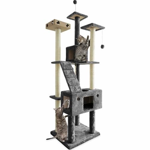 Best Cat Tree Under $100 - Furhaven Tiger Touch Cat Tree