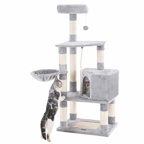 Best Cat Trees Smart Buyers Guide - Songmics 58-Inch Cat Tree Condo Tower